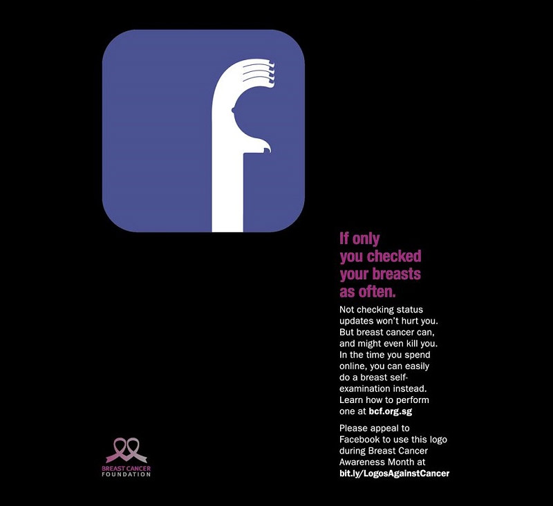 If Only You Checked your Breasts as often as you check Facebook. Campaigns of the World®