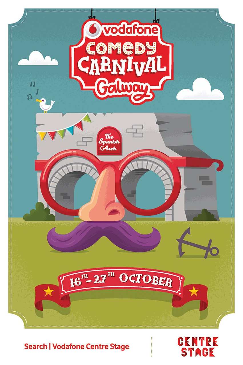 Vodafone Comedy Carnival Galway WWF Magnetic Poster Campaigns of the World®