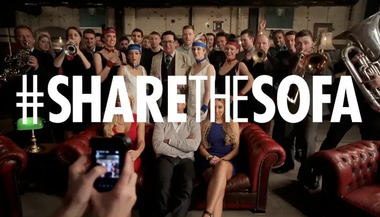 Heineken share the sofa