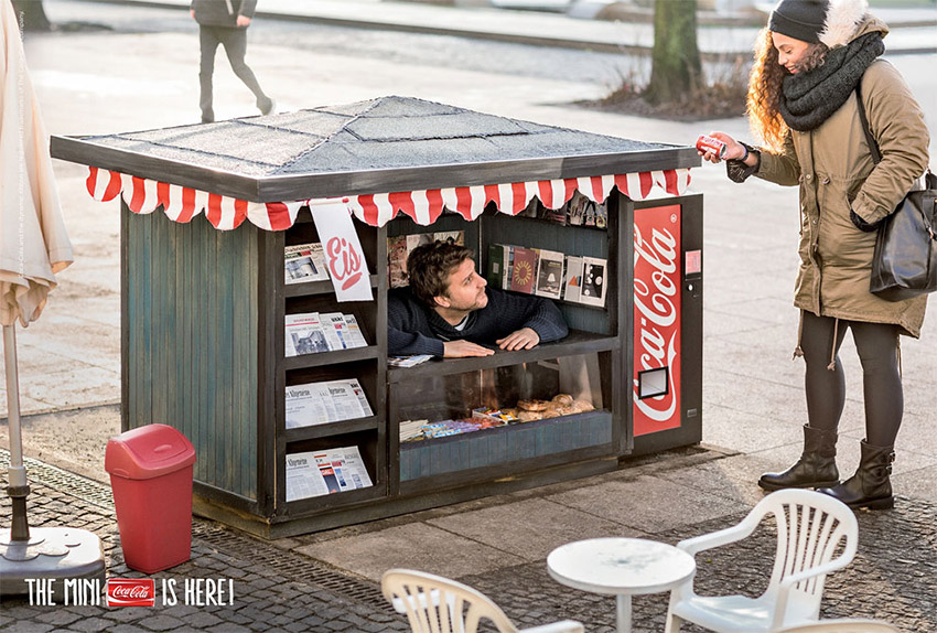 Mini kiosk for mini coke – Little things to make you happy Gotemburgo Volvo Campaigns of the World®