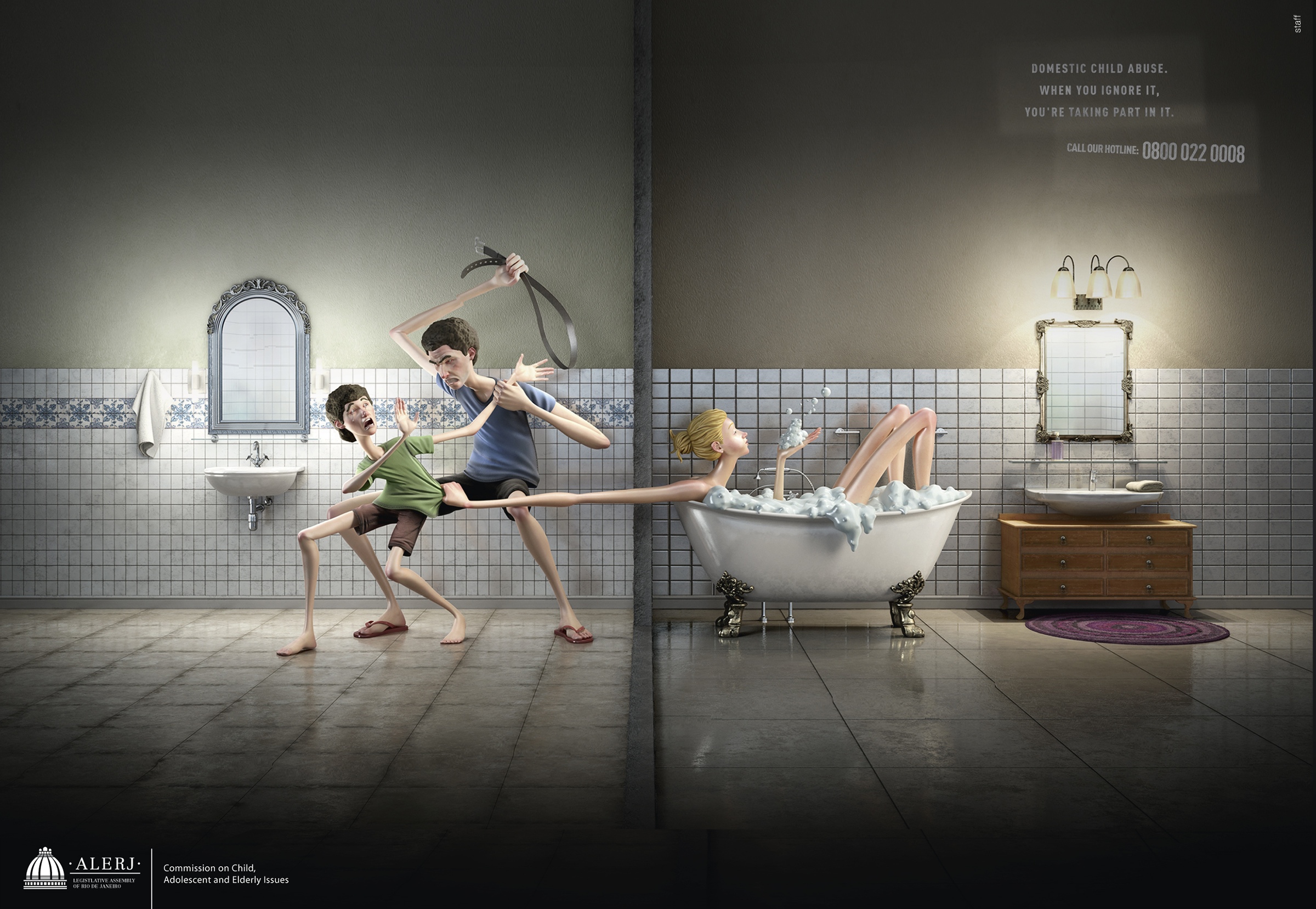 Domestic Child Abuse. When you ignore it, you’re taking part in it. domestic child abuse Campaigns of the World®