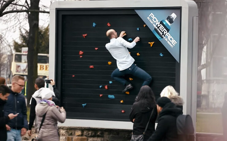 Powerade workout billboard cotw