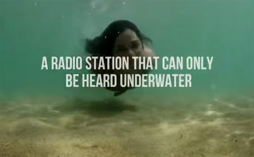 Neutrogena Sea Radio Station - The first radio station designed to be listened underwater. Facebook Launches (Aquila) Internet Drone. Campaigns of the World®