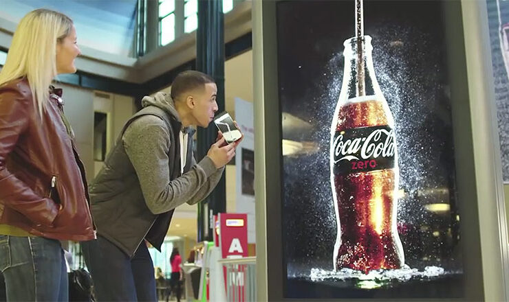 Coca cola drinkable advertising cotw