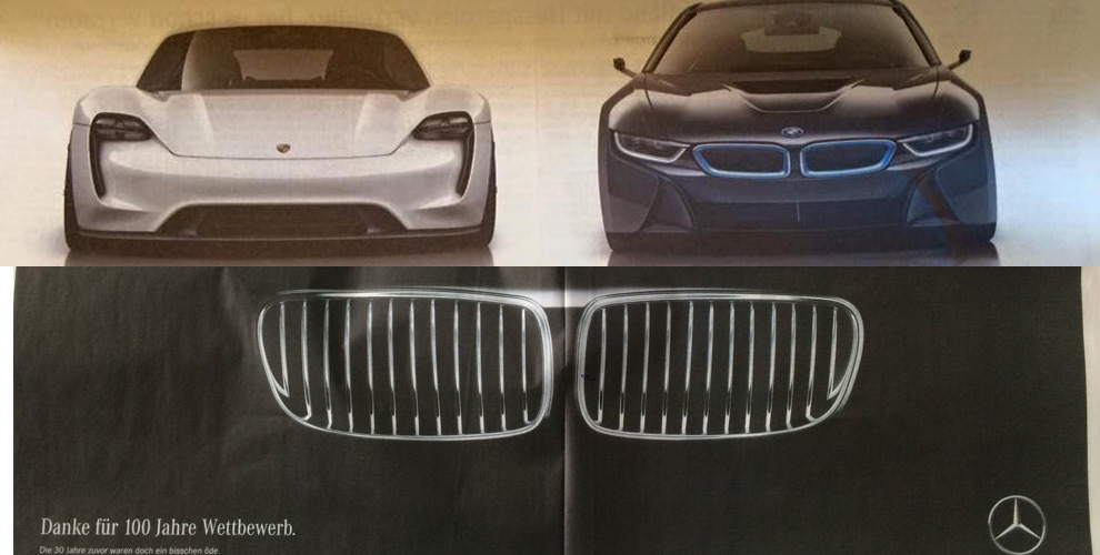 Mercedes and Porsche just wished BMW ‘Happy 100th Birthday’ Campaigns of the World®