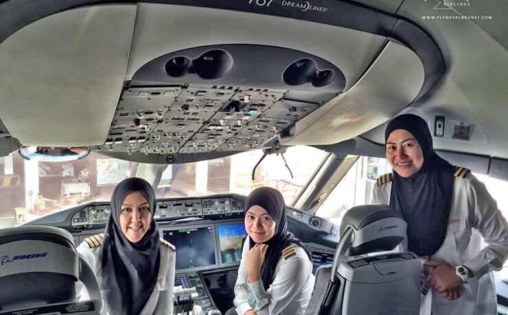 Female flight deck royal brunei