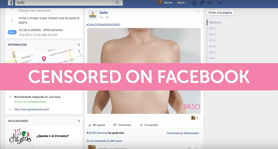 Gollo: Breast Cancer Uncensored, by McCann San José Campaigns of the World®