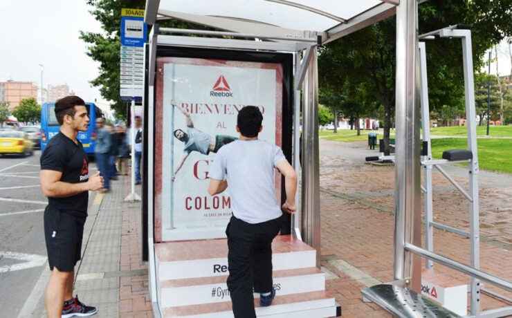 Reebok: pop-up gyms