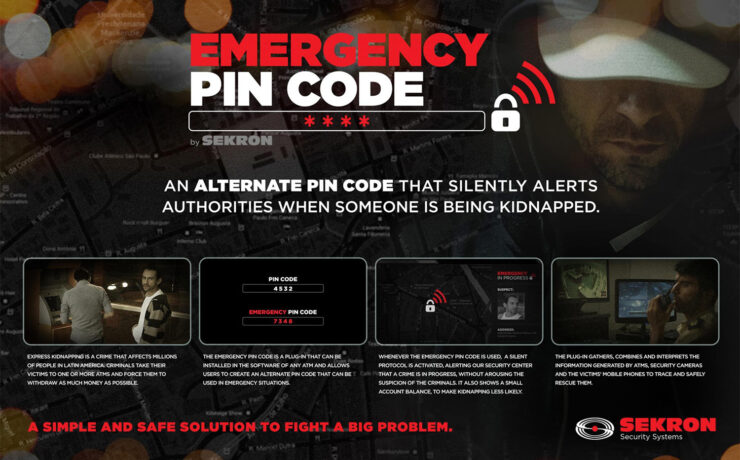 Emergency pin code by sekron security system