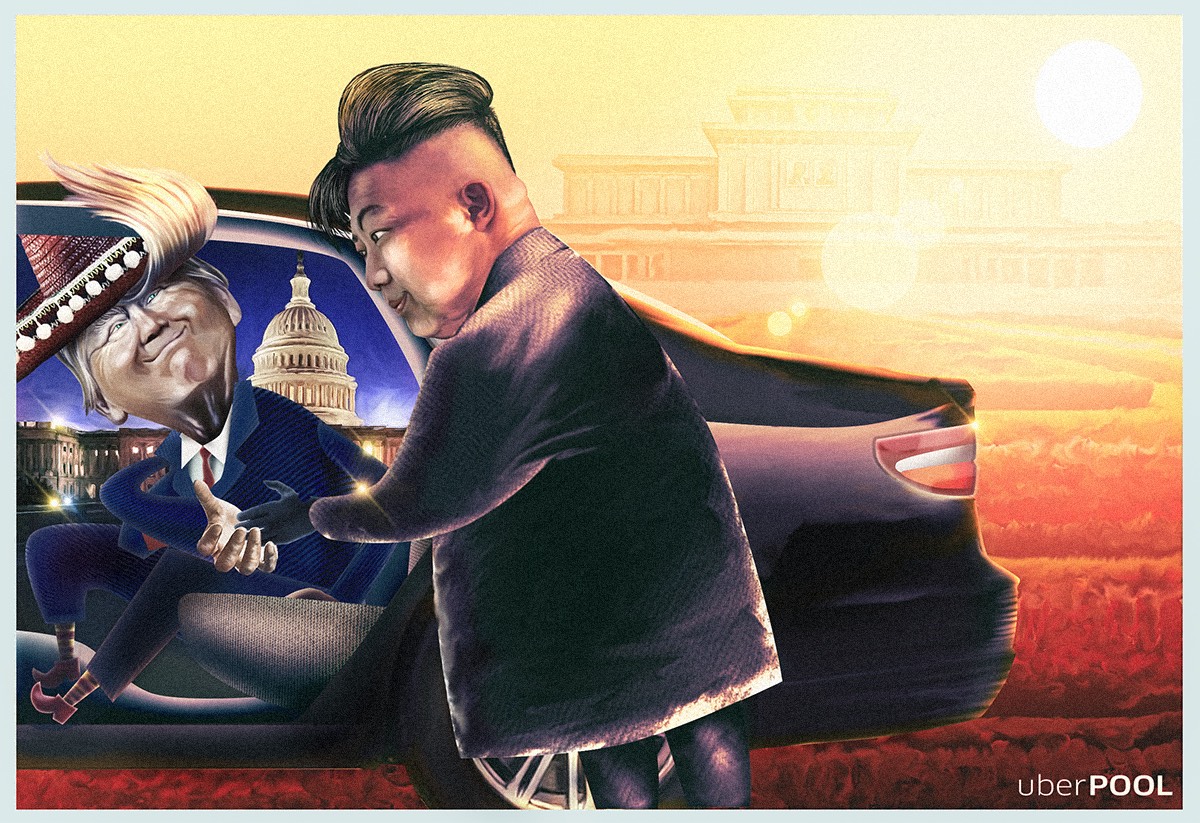 UberPOOL | Donald Trump | Kim Jong Un, Creative Print Ads