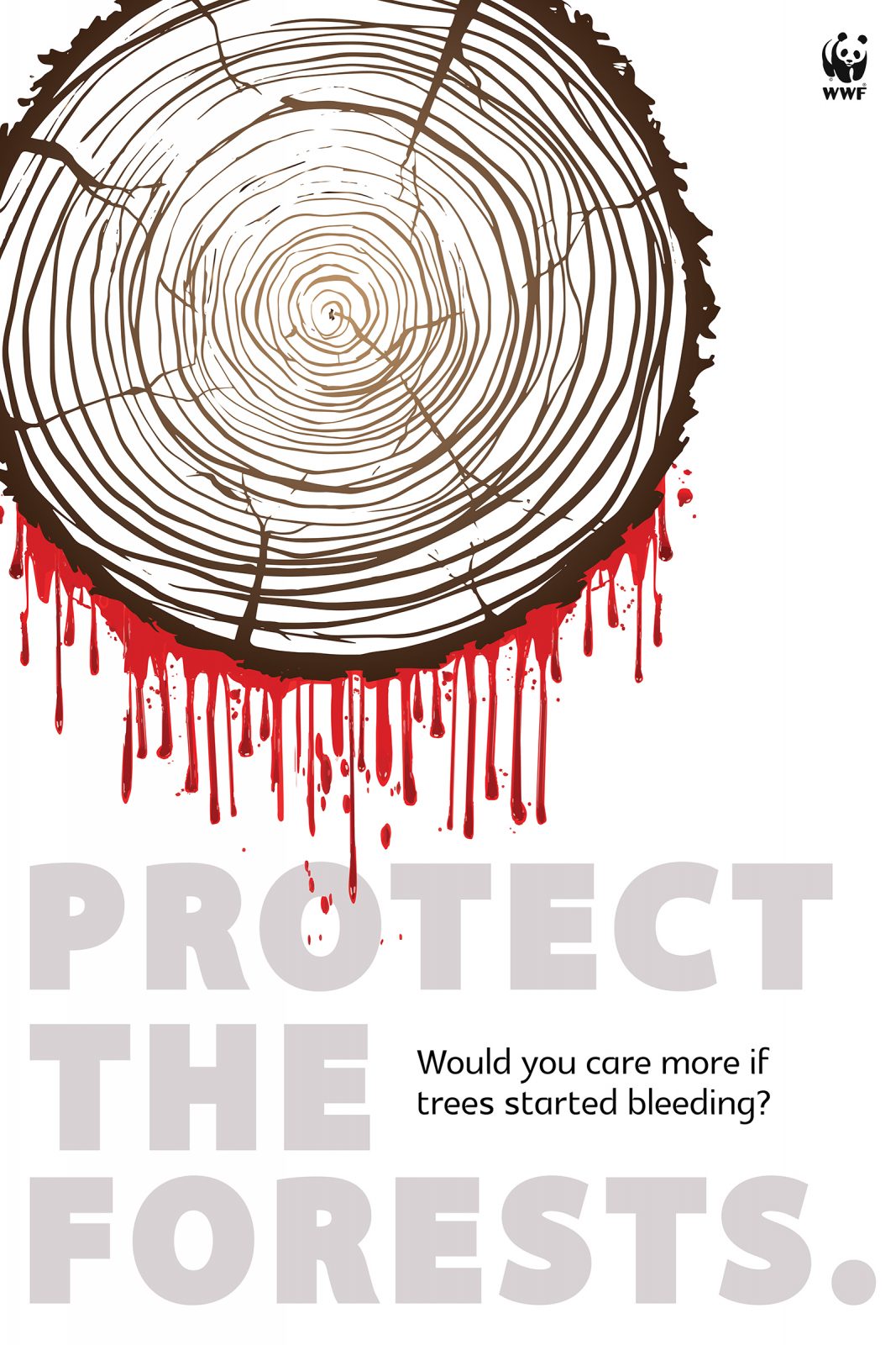 Print advertising to Protect the forests by artist Unnati Sharma