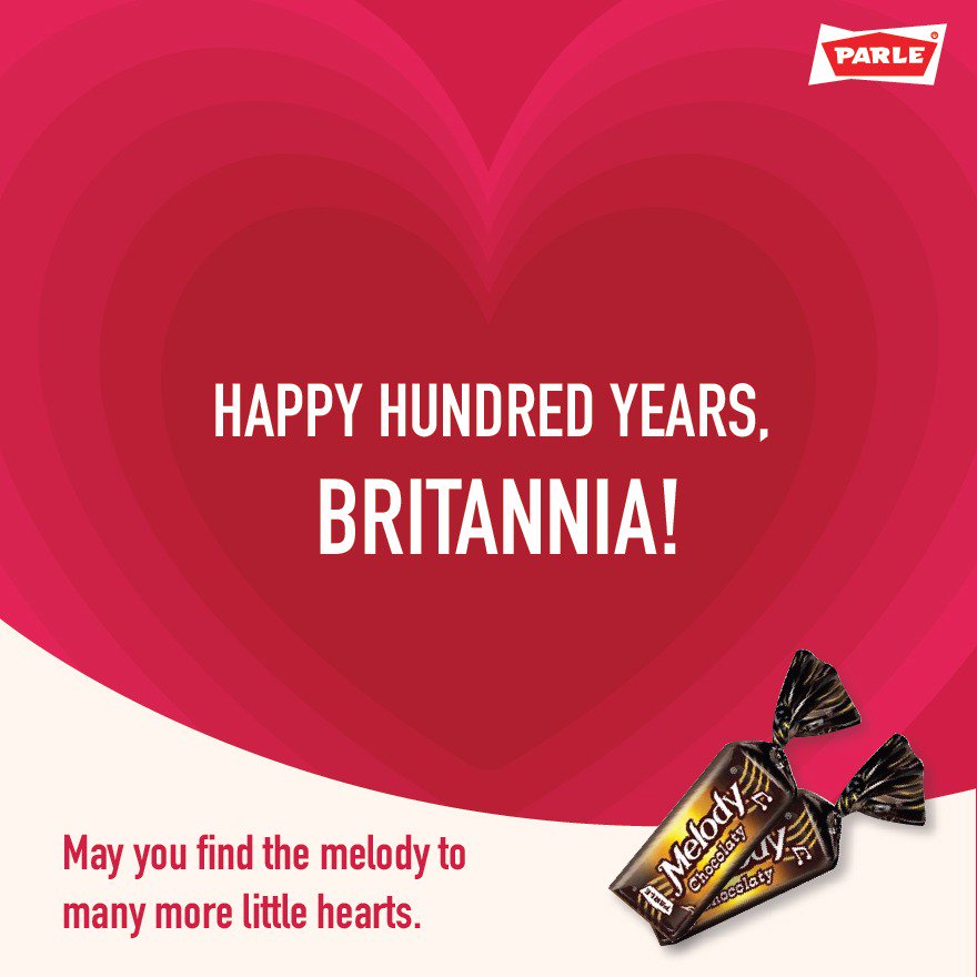 Parle congratulates Britannia for Its 100 year in a very special way Britannia 100 years Campaigns of the World®