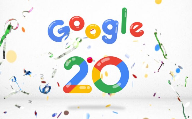 Google 20th Birthday #SearchIs20