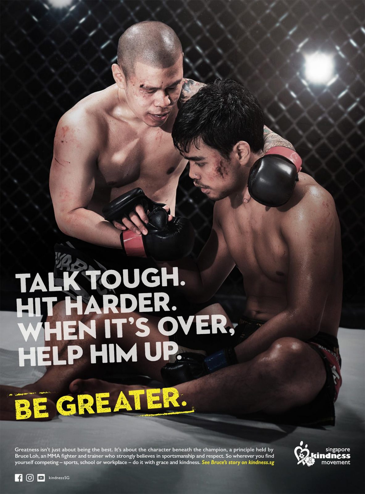 Singapore Kindness Movement -Be Greater | Print Advertising