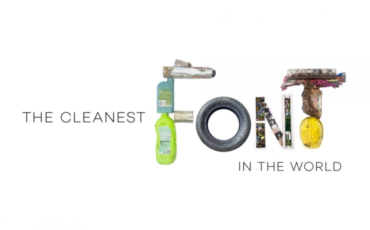 The Cleanest Font in the World - World Cleanup Day by Ecologists Without Borders