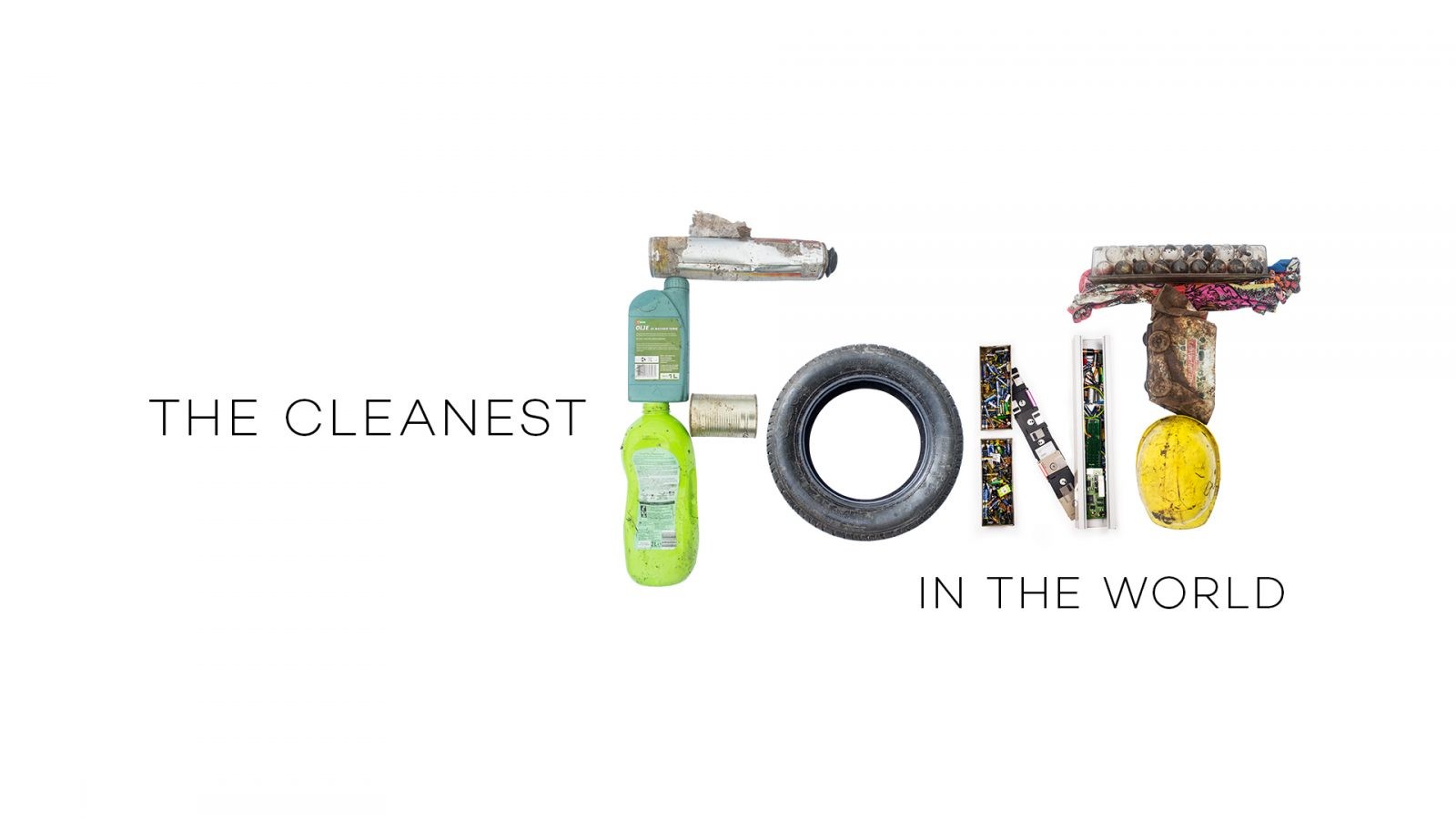 The Cleanest Font in the World - World Cleanup Day by Ecologists Without Borders