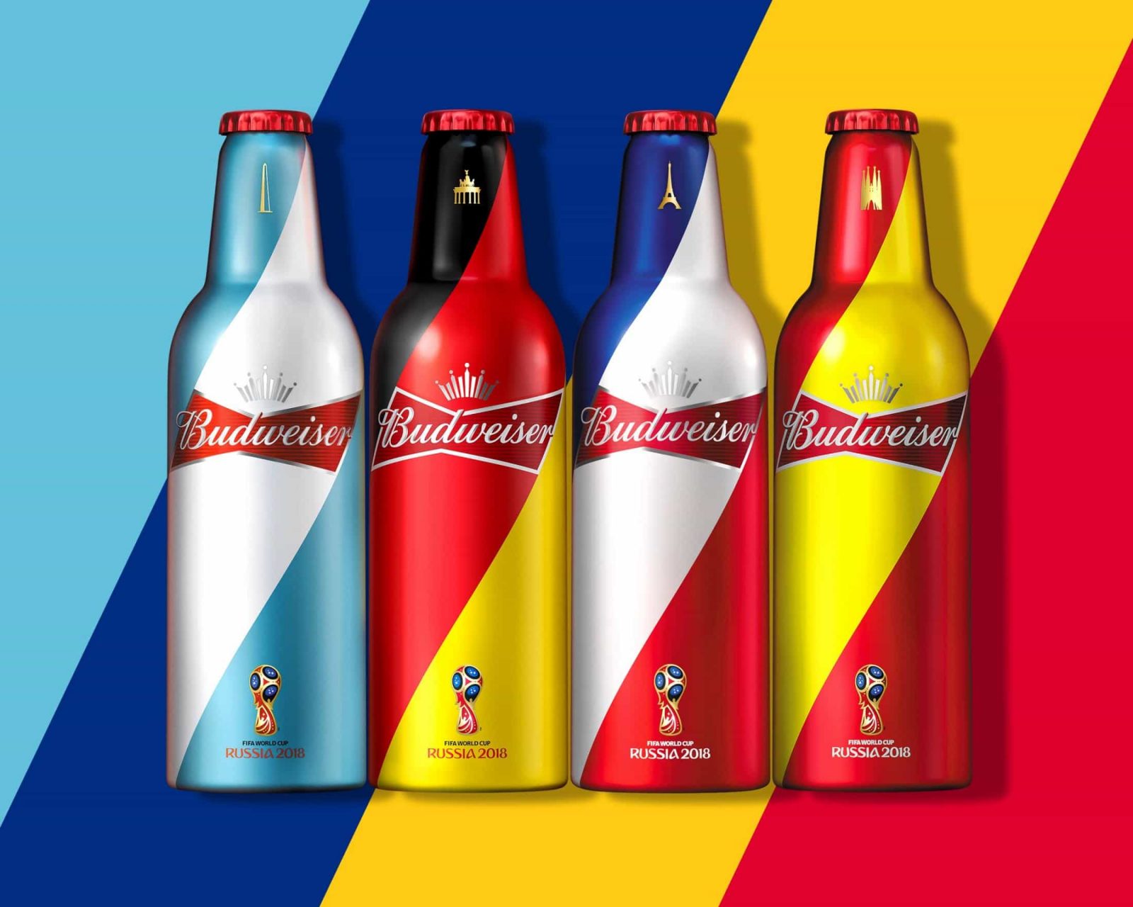 Budweiser limited edition bottles for FIFA World Cup 2018