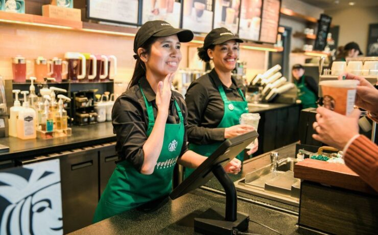 Starbucks signing store