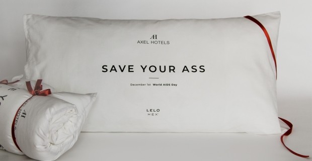 Axel Hotels - save your ass | Pillows against AIDS