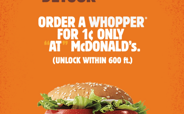 Burger king whopper detour campaign