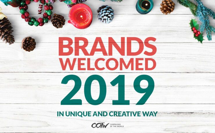 New Year social media creatives by brands in 2019