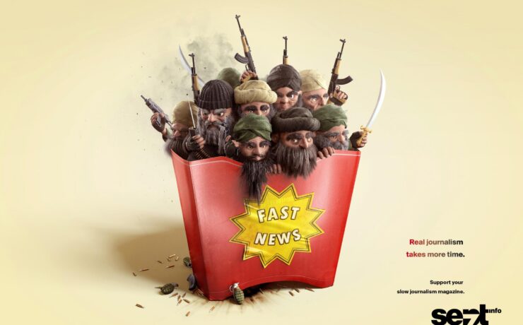 Sept.info - Real journalism takes more time | Creative Ads | Print advertising | Sept.info print campaign