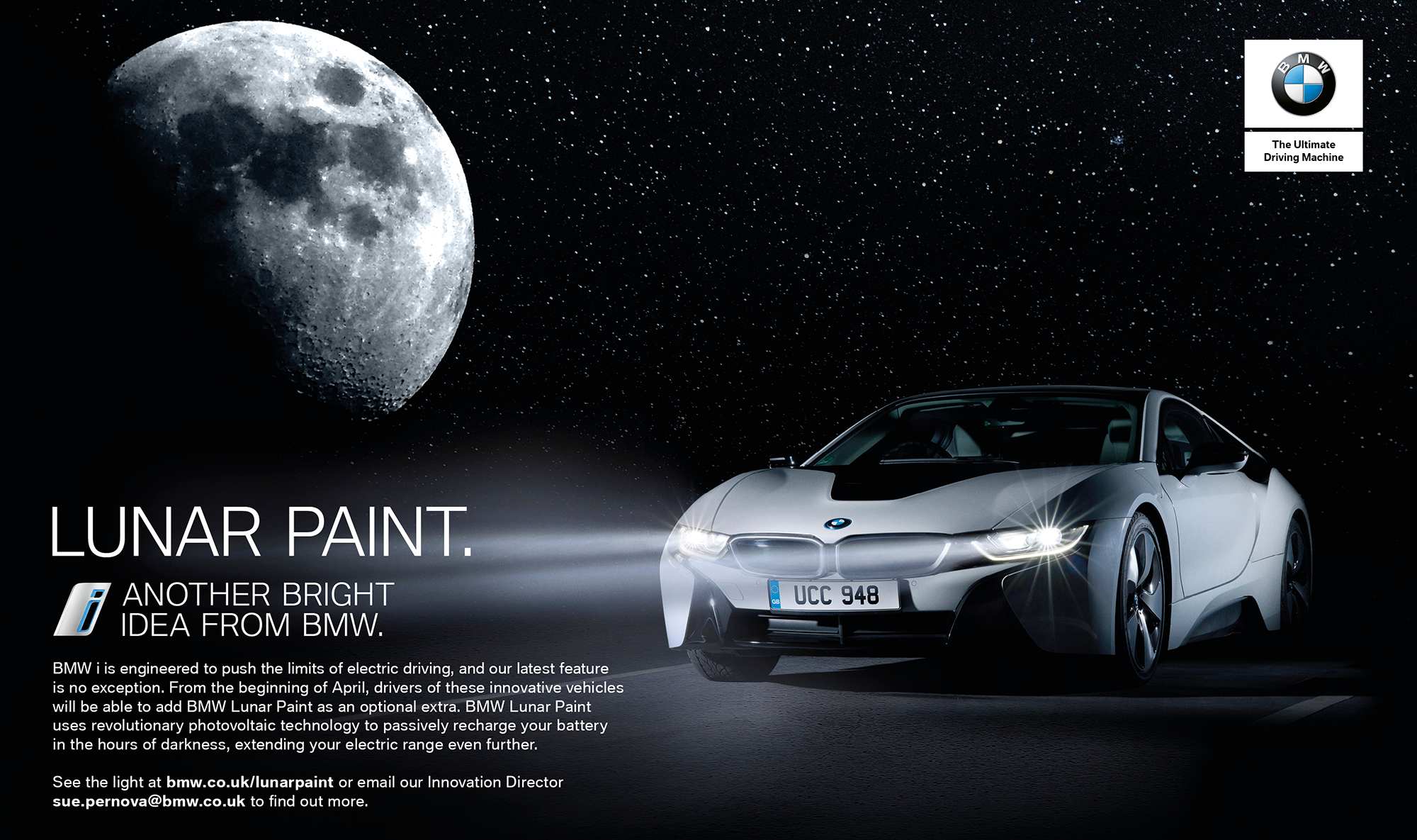 BMW Lunar Paint | Electric driving