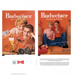 Budweiser sexist ads with #SeeHer on International Women's Day