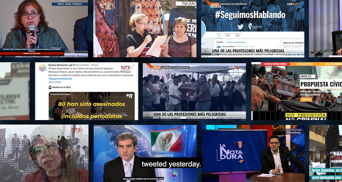 #StillSpeakingUp campaign gave voice to 4 journalists murdered in Mexico