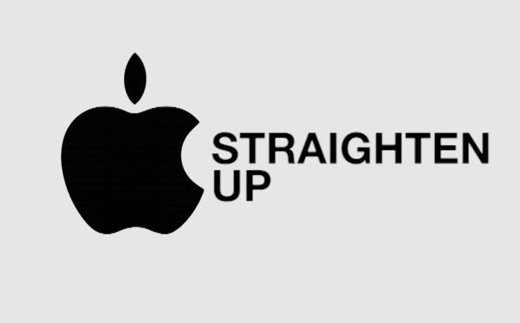 Apple straighten up | text neck