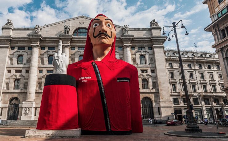 Netflix la casa de papel - ambient advertising