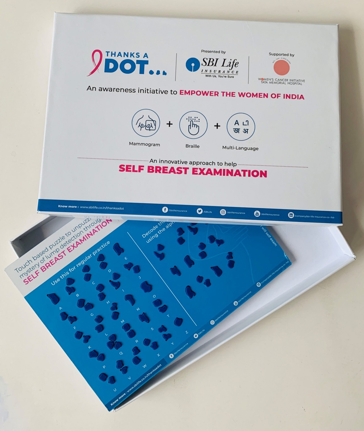 SBI Life Insurance: Thanks a Dot | Self-Breast Examination Kit