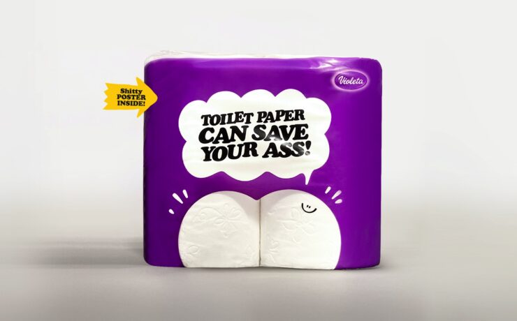 Violeta: toilet paper can save your ass