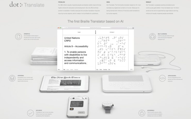 Dot translate by dot incorporation