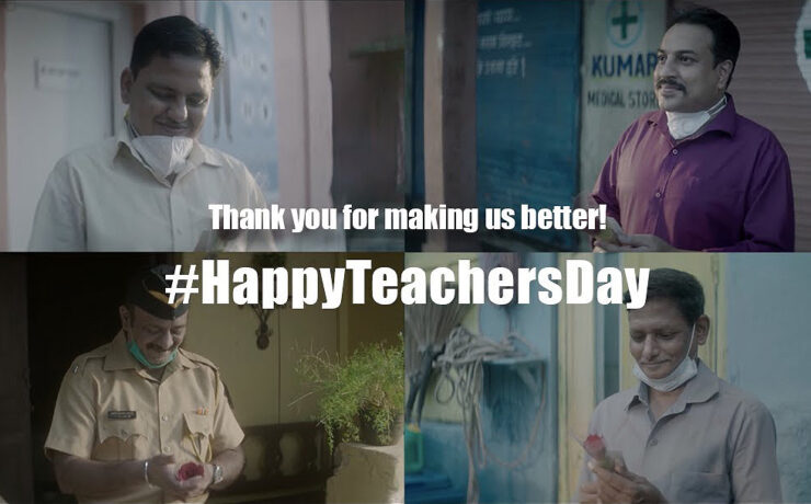 Teachers day ad by mankind pharma