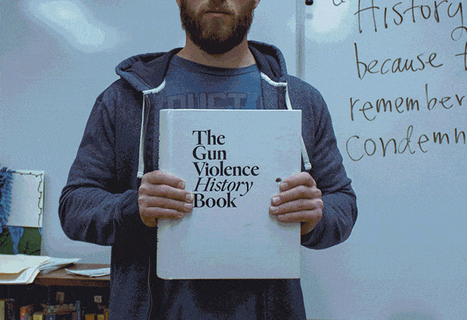 The gun violence history book