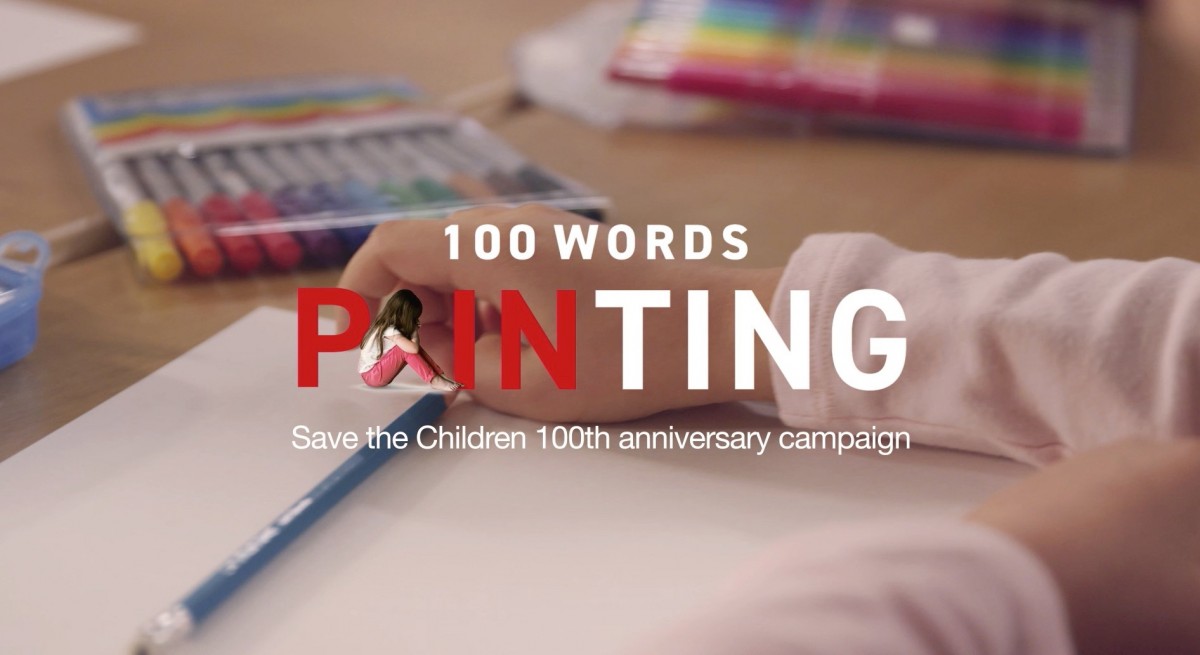 100 words pain-ting by Save the Children
