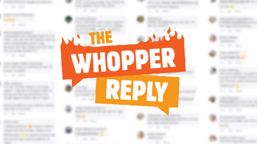The Whopper Reply by Burger King