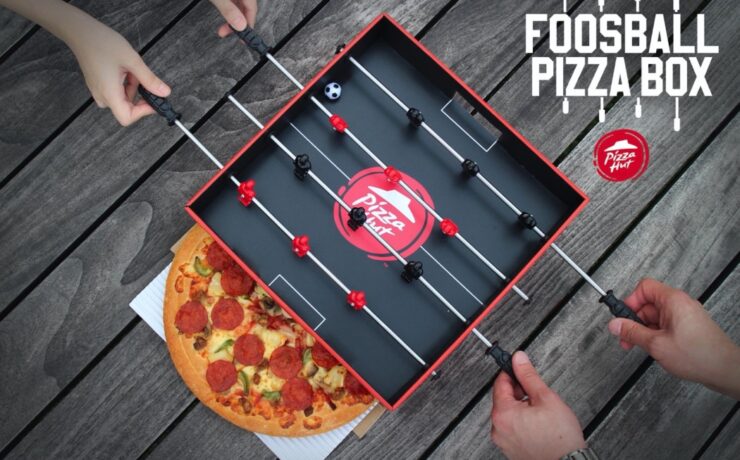 Foosball pizza box