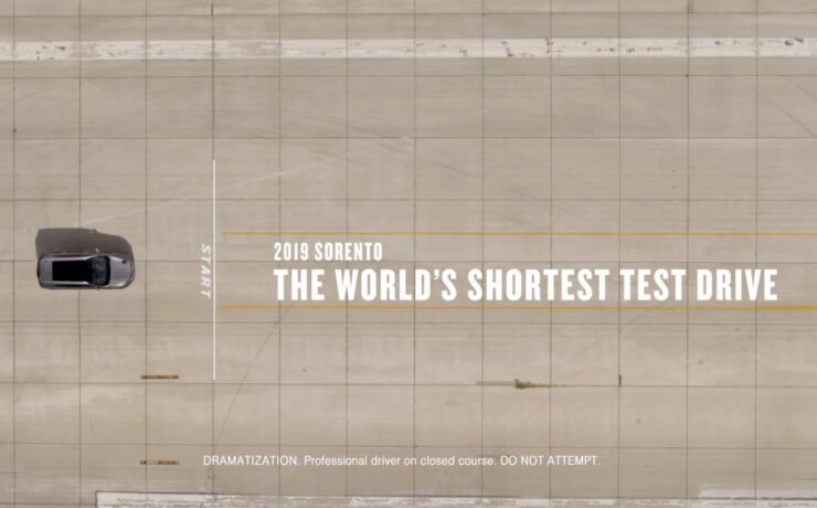 The world’s shortest test drive | kia sorento