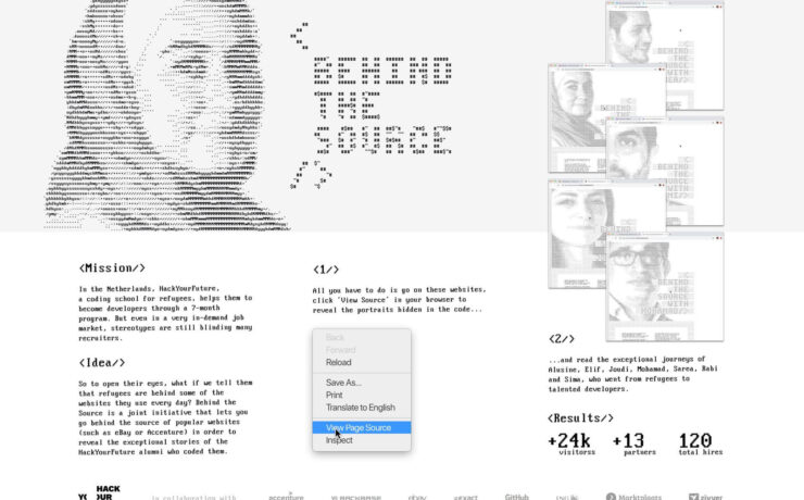 Behind the source by Hack Your Future