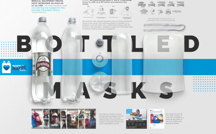 Bottled Masks by Postobón