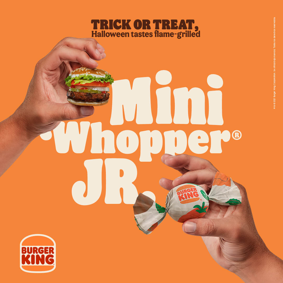 Burger King launched Mini Whopper Jr. to celebrate Halloween