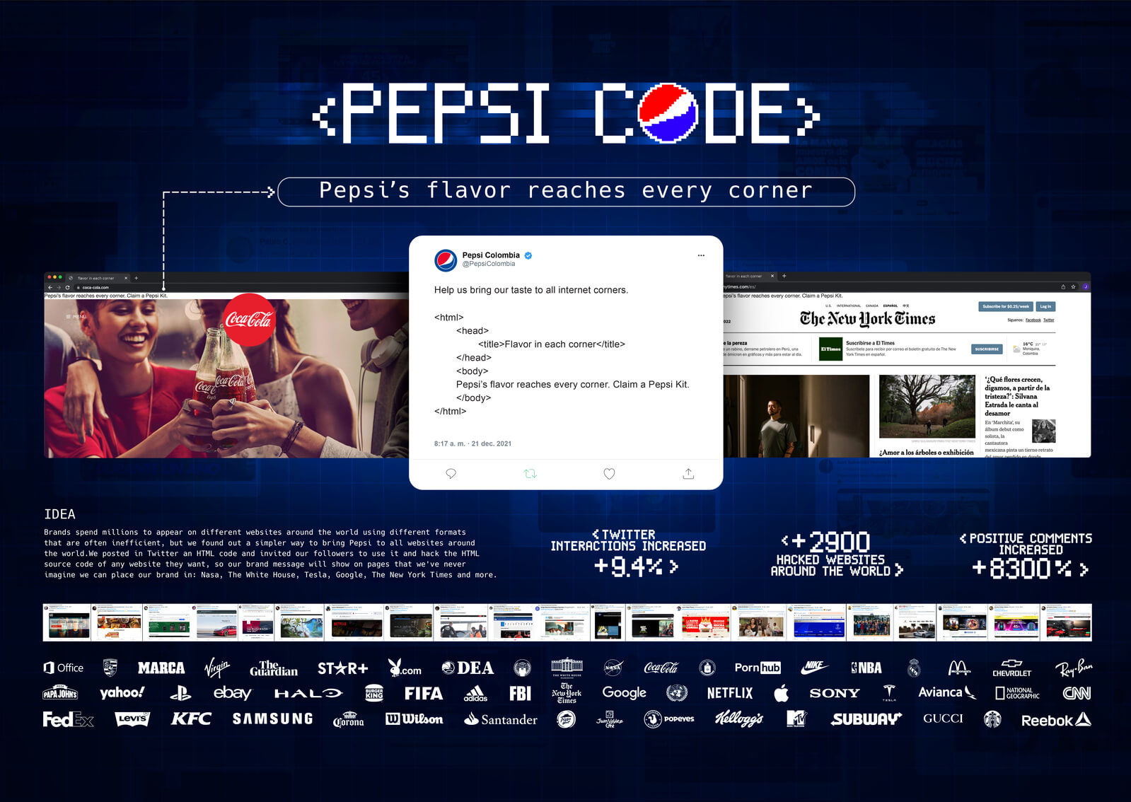 Pepsi Code, Campaigns of the world