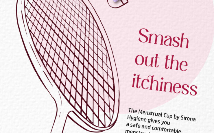 Sirona menstrual cup, print advertising campaign