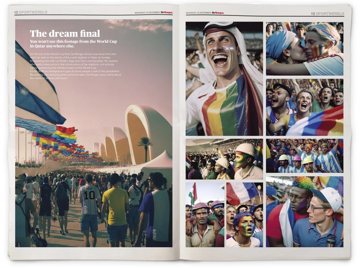 The Dream Final, De Morgen, FIFA World Cup, Campaigns of the world