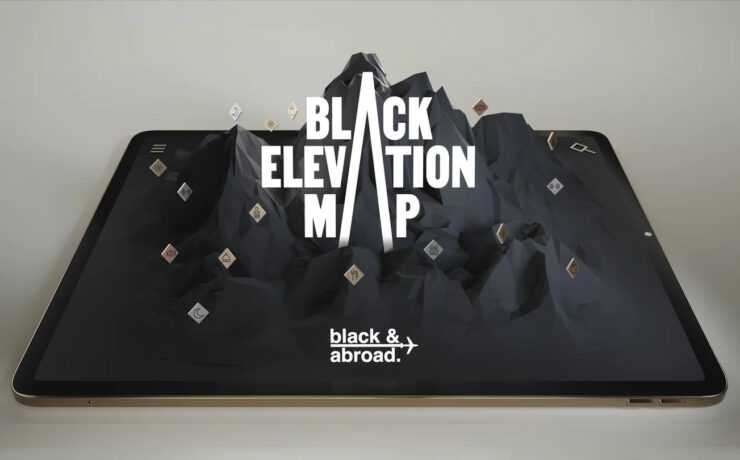 The black elevation map, campaigns of the world