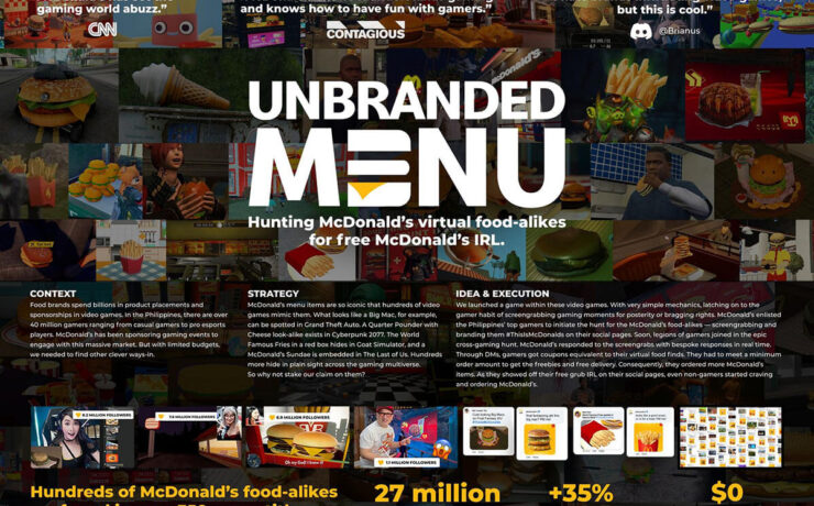 Mcdonald's 'unbranded menu