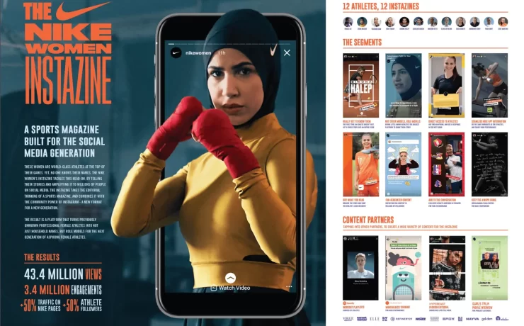 Nike women instazine, campaigns of the world