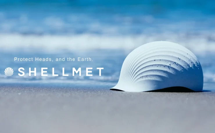 Shellmet, campaigns of the world, scallop shell helmet, innovative design, safety gear